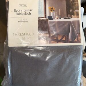 Threshold Gray Rectangular Tablecloth -60x120